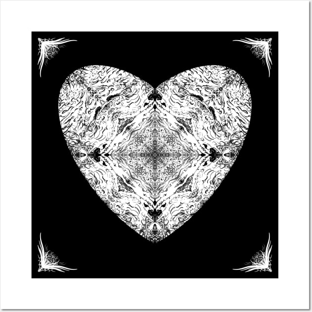 Heart mandala Wall Art by Kcinnik